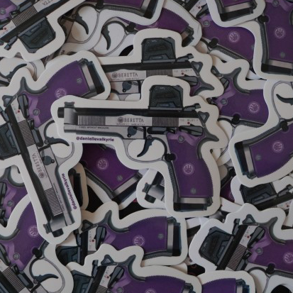 Violet Beretta 92X Sticker